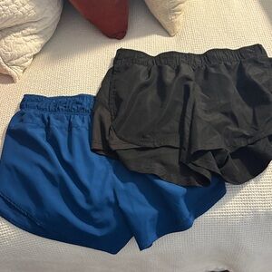 Pair of Athletic Works Women's Black and Blue Shorts